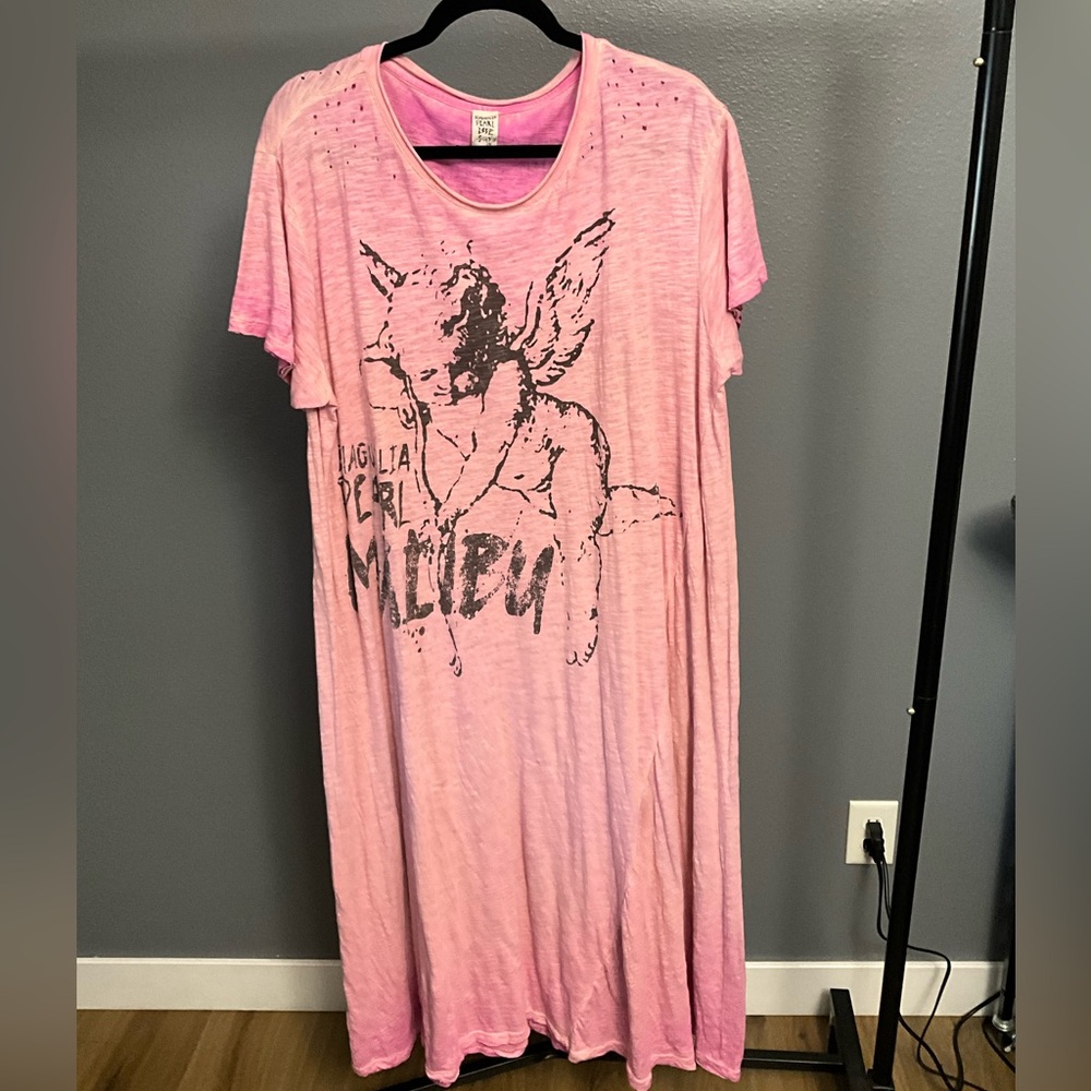 Magnolia pearl Malibu cherub tee dress -allium